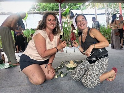 Me and Maria at Sacred Intimacy Workshop - Bali Spirit Festival